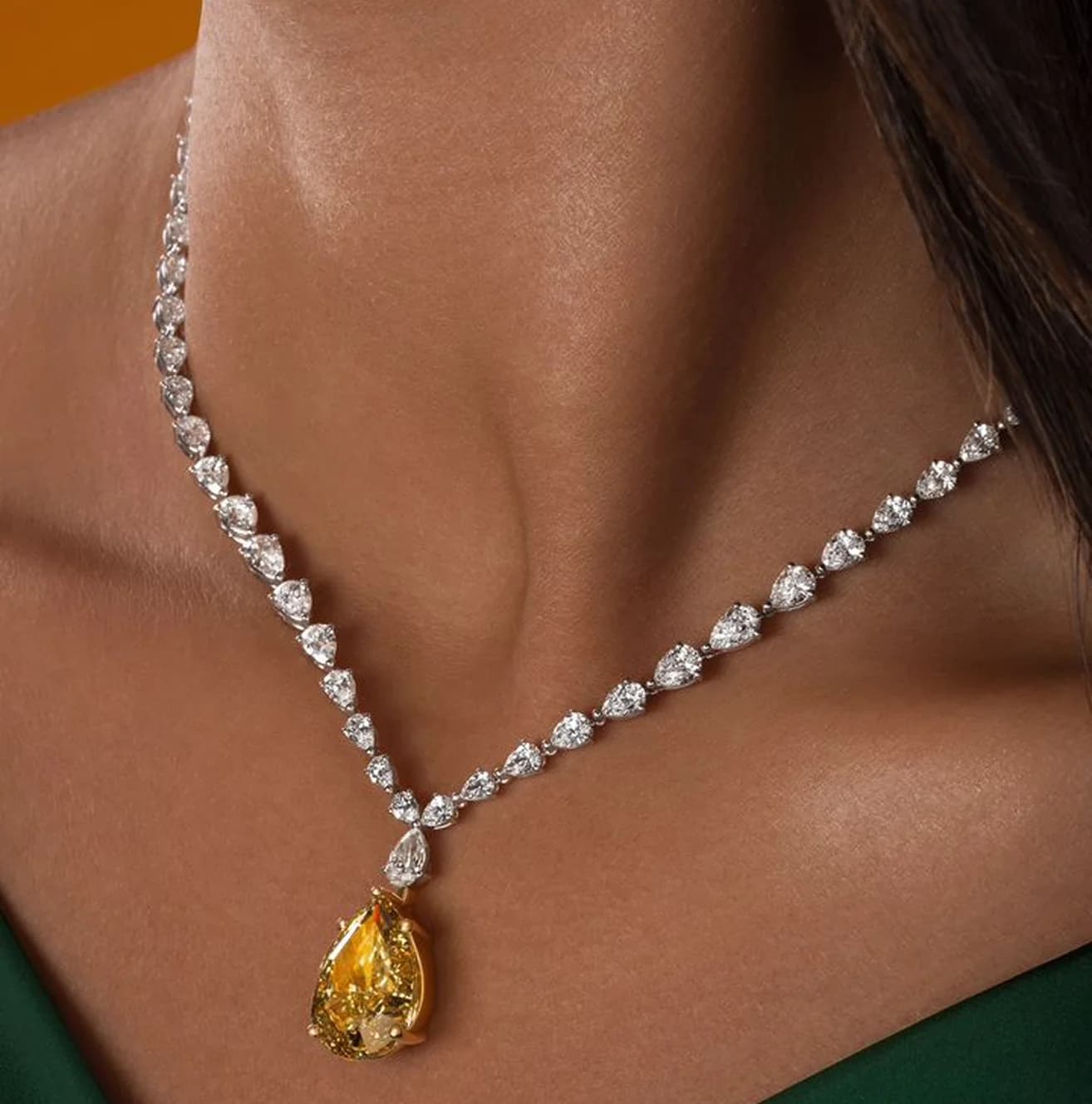 Yellow Diamond Necklace